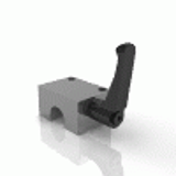 HKR manual clamping (for round-shaft guides) - with clampimg lever
